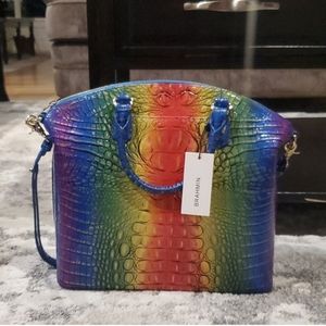 Rare Brahmin Popsicle Ombre Melbourne Duxbury Satchel-NWT